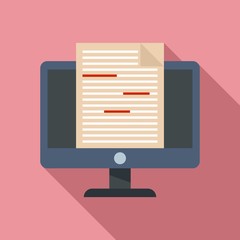 Poster - Journalist editor icon. Flat illustration of journalist editor vector icon for web design