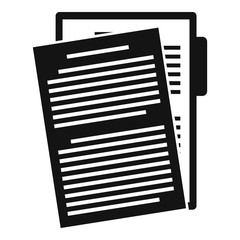 Poster - Content edit icon. Simple illustration of content edit vector icon for web design isolated on white background