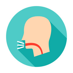 Sticker - Cough Circle Icon