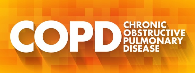 COPD - Chronic Obstructive Pulmonary Disease acronym, medical concept background