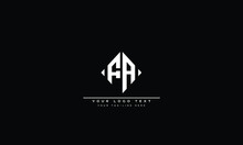 FA ,AF ,F ,A  Letter Logo Design With Creative Modern Trendy Typography