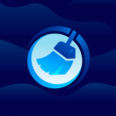 Wall Mural - cleaner logo and icon vector Isolated image