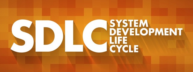 Poster - sdlc - system development life cycle acronym, business concept background