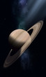 Space illustration of Saturn
