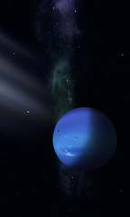 Wall Mural - space illustration of neptune