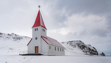 Vík Church In Iceland