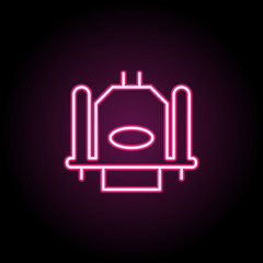 Poster - Vga cable neon icon. Simple thin line, outline vector of computer parts icons for ui and ux, website or mobile application