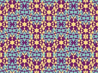 Poster - Spring. Colors. triangle.  ornament. Pattern without seams