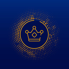 Wall Mural - crown logo and icon vector Isolated image