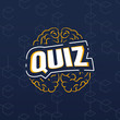 quiz logo and icon vector Isolated image