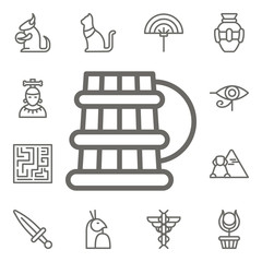 Poster - Beer icon. Mythology icons universal set for web and mobile