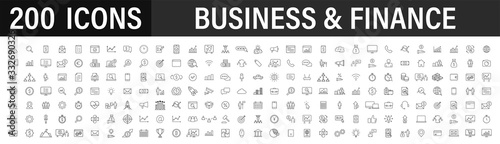 Fotografía Set of 200 Business icons