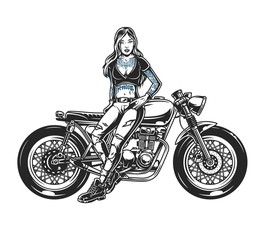 Sticker - Vintage motorcycle concept