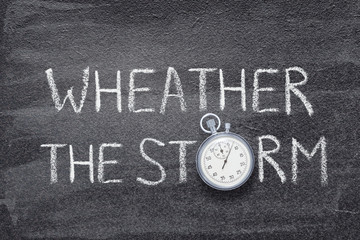 Wall Mural - weather the storm watch