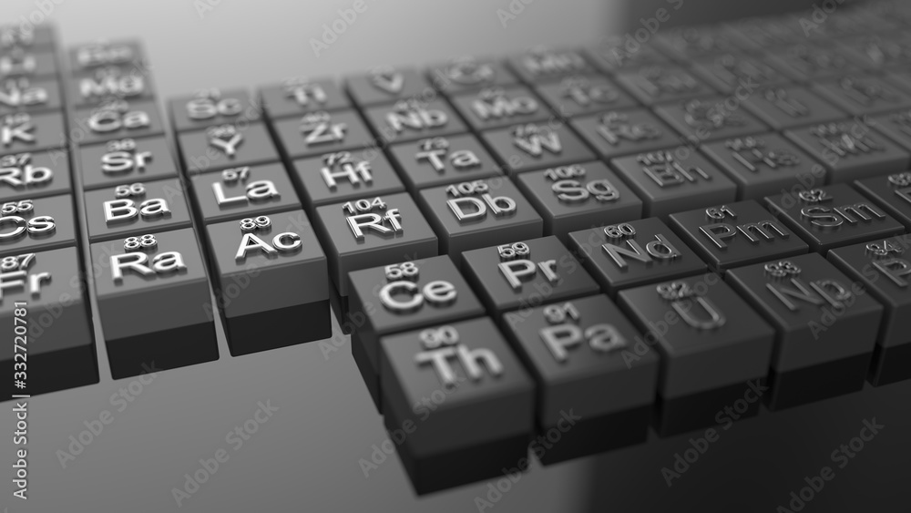 Render of the periodic table of elements Stock Illustration | Adobe Stock
