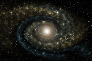 Wall Mural - Andromeda twirl in the galaxy Elements of this image furnished by NASA