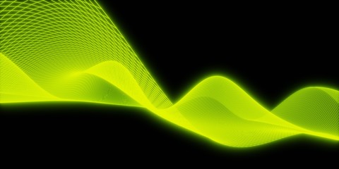 Poster - Abstract 3d mesh wave background. Futuristic technology style. Elegant background for business presentations.