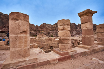 Wall Mural - Roman ruins in Wadi Musa (Petra), Jordan