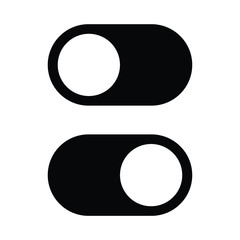 Poster - on/off switch icon. turn sign vector