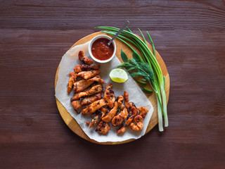 Wall Mural - Kerala Chicken Pakoda. Yummy pakoras prepared in South Indian style