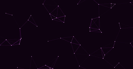 Network Mesh Procedural Art background illustration