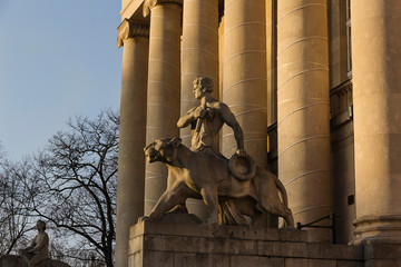 Lion in the Opera house in Poznan