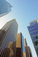 Wall Mural - Low angle view of skyscrapers in New York