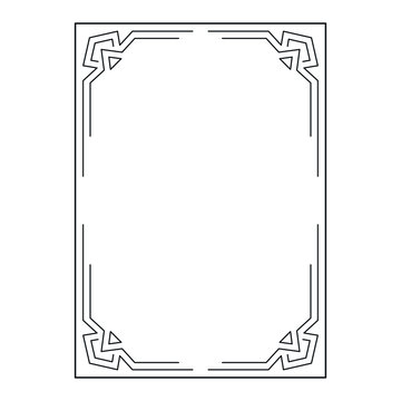 vector image, decorative ornamental frame, original design