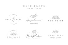 Minimalist Hand Drawn Floral Logo