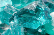 Natural breed turquoise glass stone