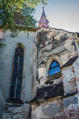 Wall Mural - Exterior view of church of Dominican Monastery in historical part of Sighisoara city, Romania