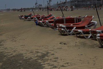 leerer Strand Spanien