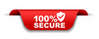 © Michal Hubka - red vector illustration banner 100% secure