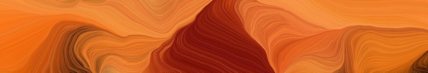 Aufkleber - wide colored banner background with bronze, maroon and dark red color. modern waves background design