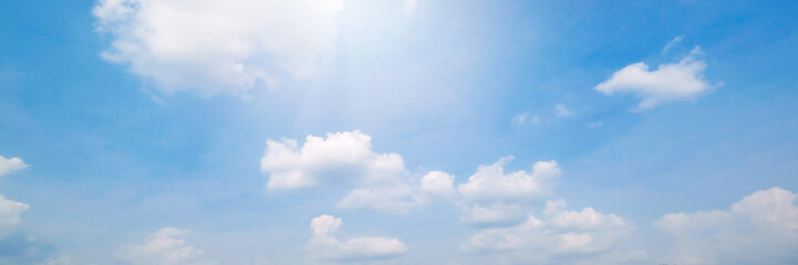 Wall Mural - beautiful blue sky cloudsfor background. panorama of sky.