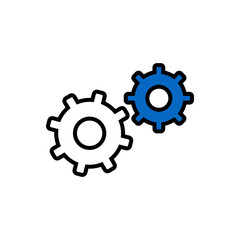 Poster - vector illustration of setting vector icon