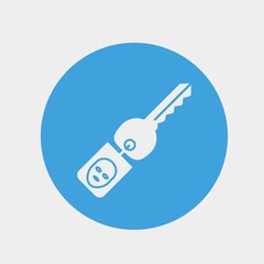 hacker access key icon vector illustration and symbol for website and graphic design