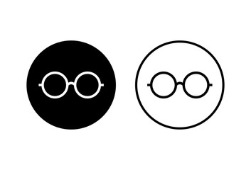 Glasses icons set vector on white background. Stylish Eyeglasses. Glasses icon on white background. Optical concept