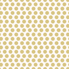Poster - Vector Golden dots repeat pattern print background design