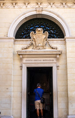 Wall Mural -  The monumental tomb of the most famous italian poet Dante Alighieri in Ravenna, Emilia Romagna, Italy.