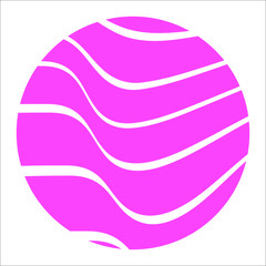 Fototapete - Abstract rippled lines pattern with wavy vibrant facture on white background. Music cover. Square format. Vector illustration EPS 10. Editable vector element for creating and graphic design.