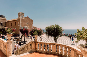 Wall Mural - Piazza IX Aprile, taormina