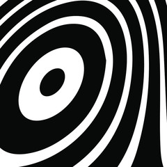 Fototapete - Abstract rippled or black lines pattern with wavy vibrant facture on white background and texture. Liquify lines 3D effect. Vector illustration. EPS 10. Creative graphic design. 