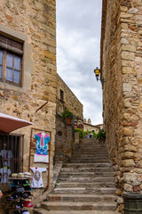 Old town of Pals in Girona, Catalonia, Spain.