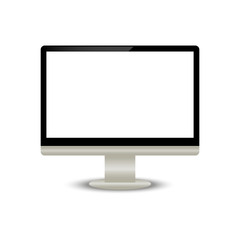 Aufkleber - black computer monitor with stand