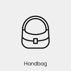 Poster - handbag icon vector sign symbol