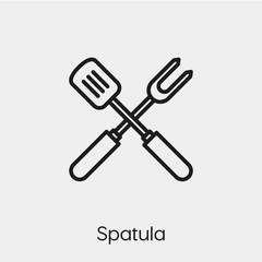 Poster - spatula icon vector sign symbol