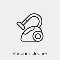 Poster - vacuum cleaner icon vector. Linear style sign for mobile concept and web design. vacuum cleaner symbol illustration. Pixel vector graphics - Vector.	