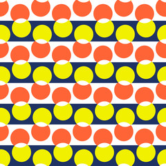 Sticker - op art pattern of circles. seamless vector background.