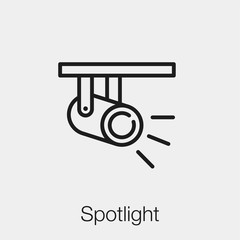 Poster - spotlight icon vector sign symbol